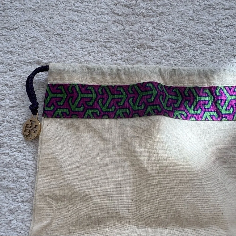 Tory Burch Drawstring Linen Dust Bag